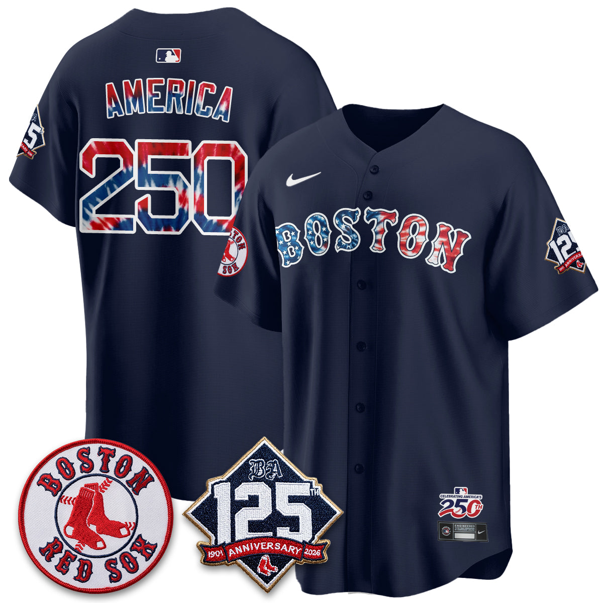 BOS Americana 2026 Vapor Limited Jersey - Stitched