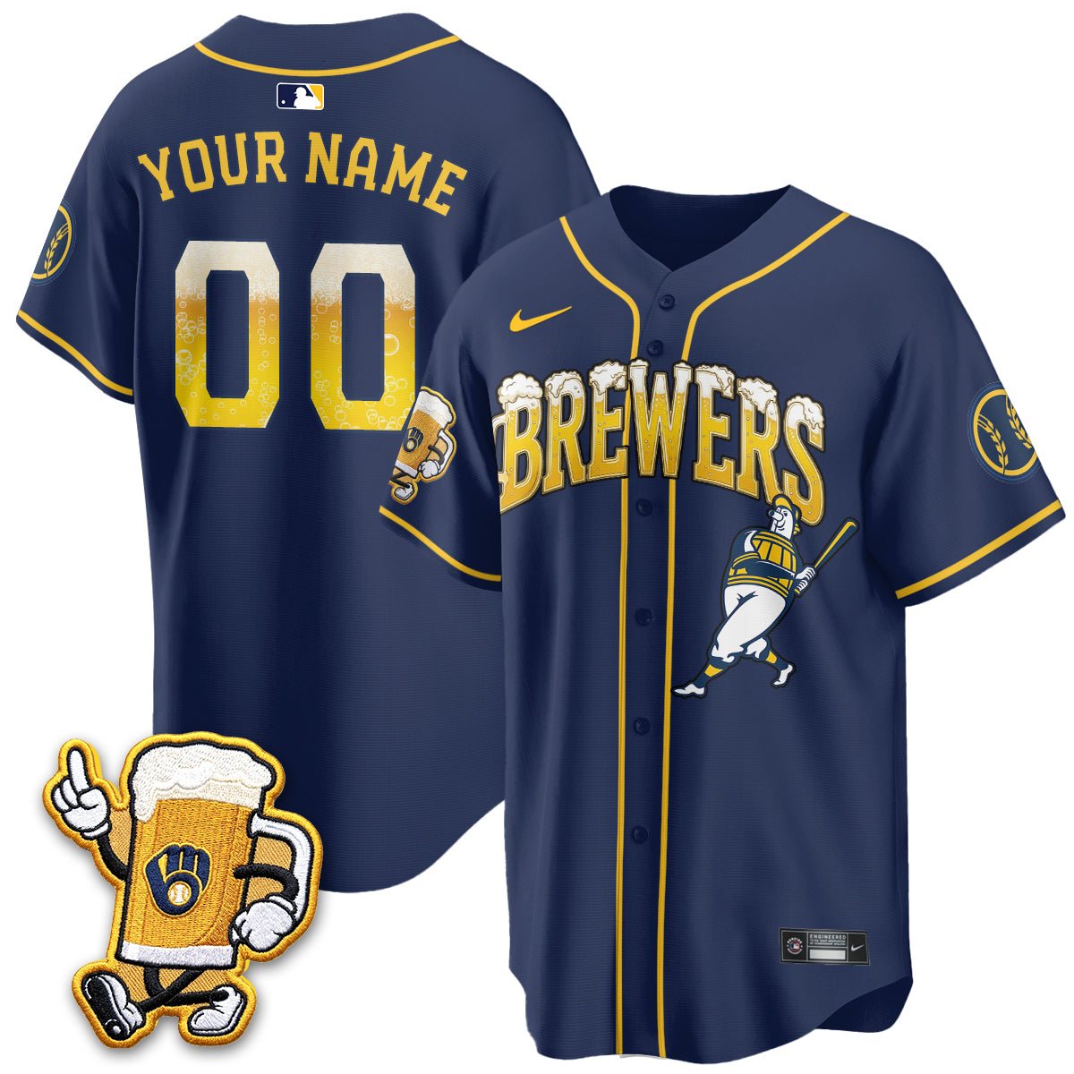 MIL "Pitcher & Pint" Edition Vapor Custom Jersey V2 - Stitched