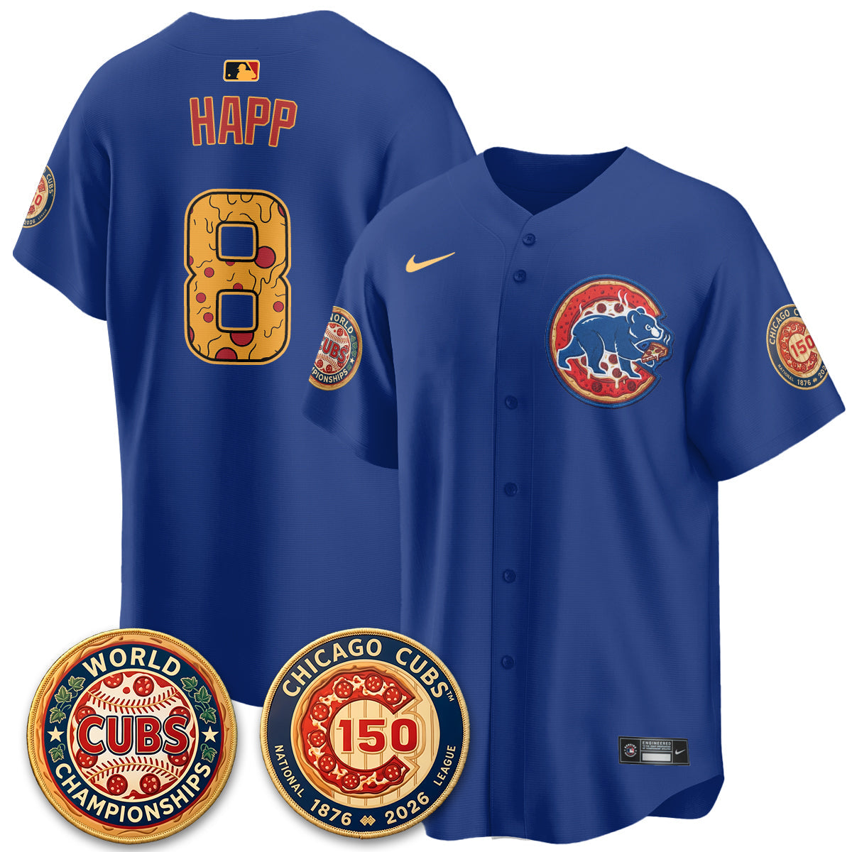 CHC Deep Dish Pizza Vapor Limited Royal Jersey - Stitched