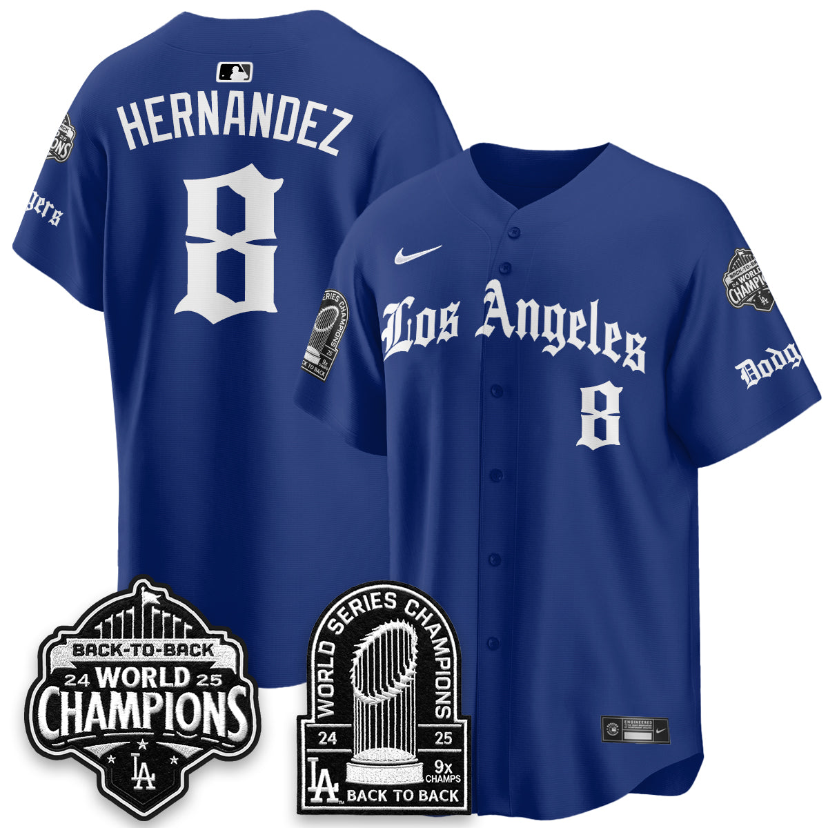 LAD WS Champions Back 2 Back Patch Vapor Premier Limited Gothic Edition Jersey - Stitched