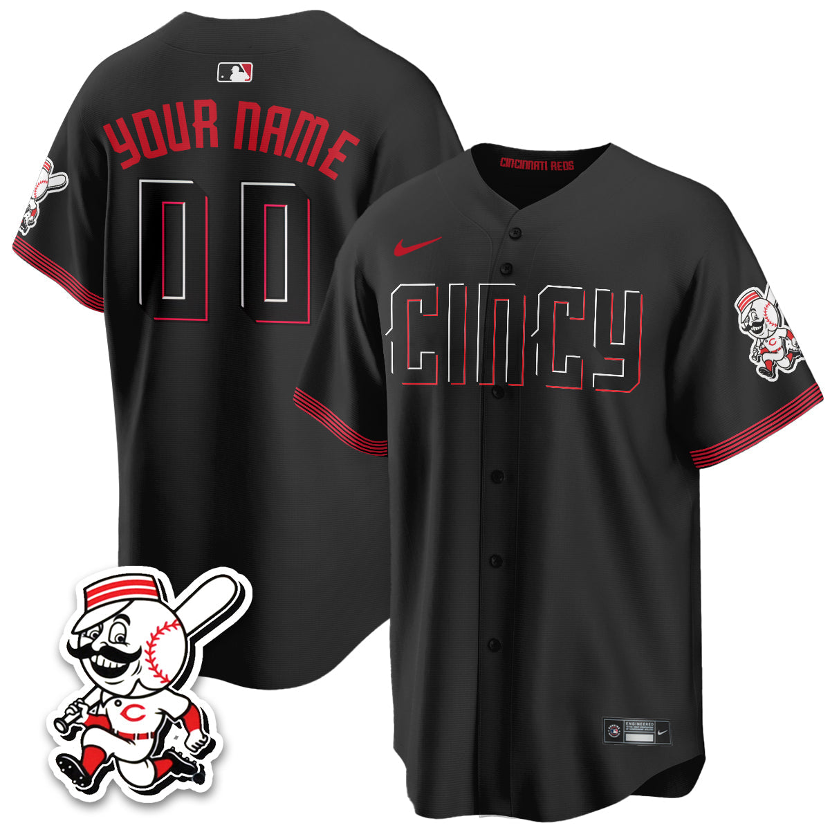 CIN 2026 City Connect Limited Custom Vapor Jersey - All Stitched