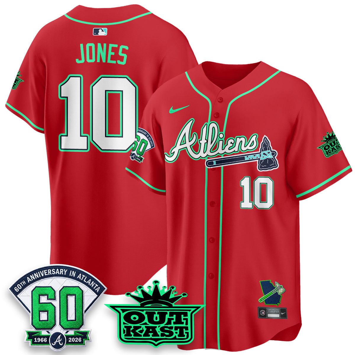 ATL x Atliens Cool Base Galaxy Version Jersey - Stitched