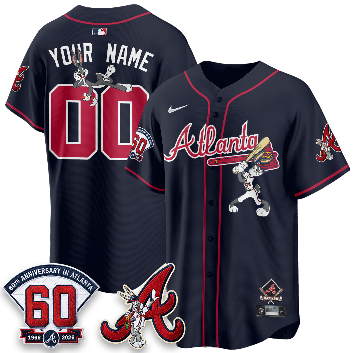 ATL x Bunny Vapor Premier Limited Custom Jersey - Stitched
