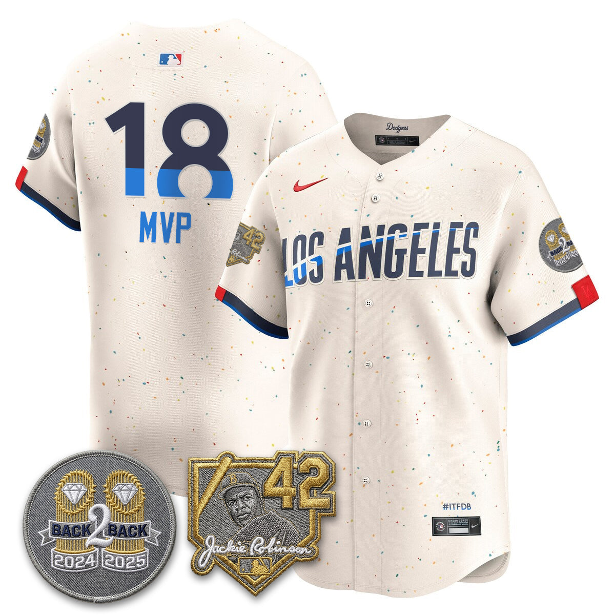 LAD -  2026 Jackie Robinson Day Vapor Limited Jersey - Stitched