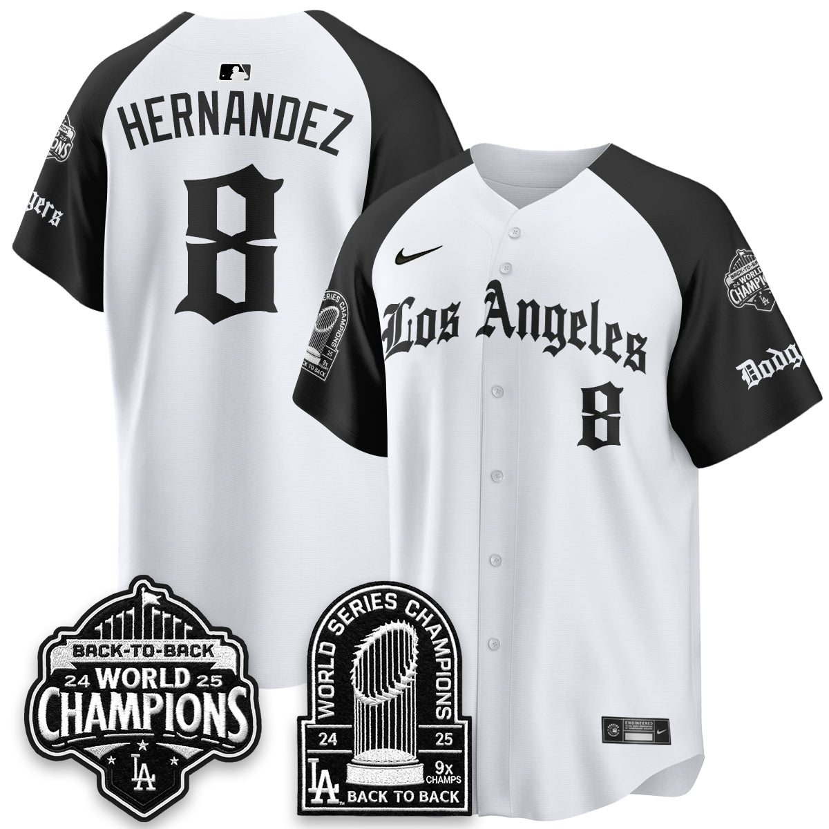 LAD WS Champions Back 2 Back Patch Vapor Premier Limited Gothic Edition Jersey - Stitched