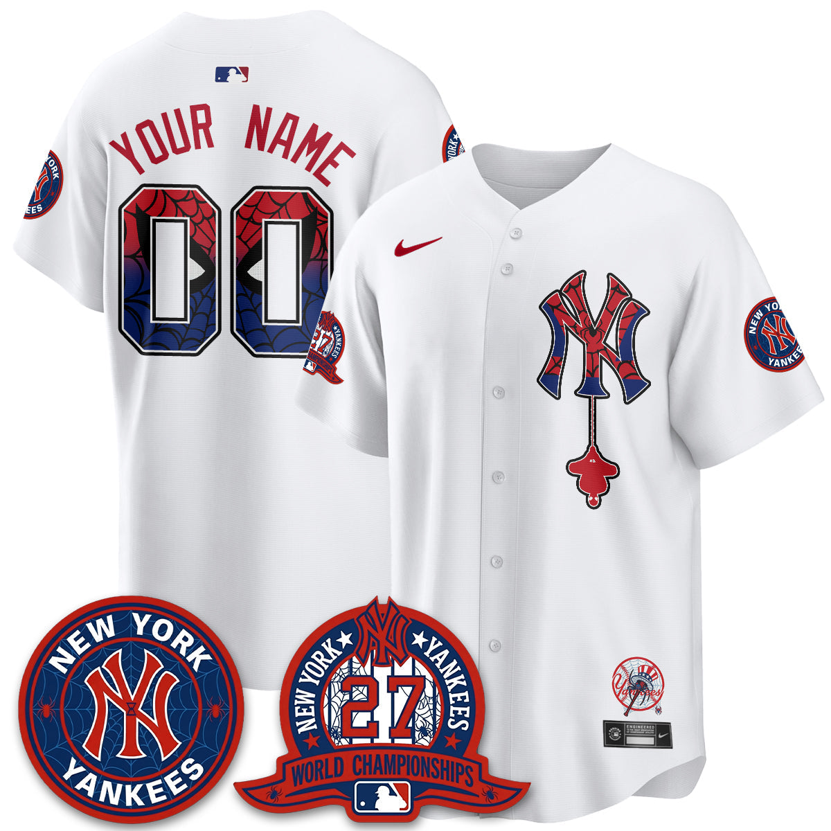 NYY x Web-Head 2026 Vapor Custom Jersey - Printed