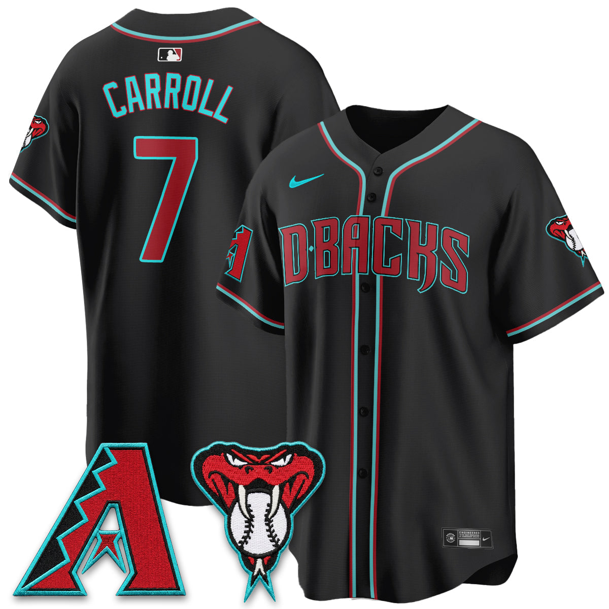 ARI Black Out Style Vapor Premier Limited Jersey - All Stitched