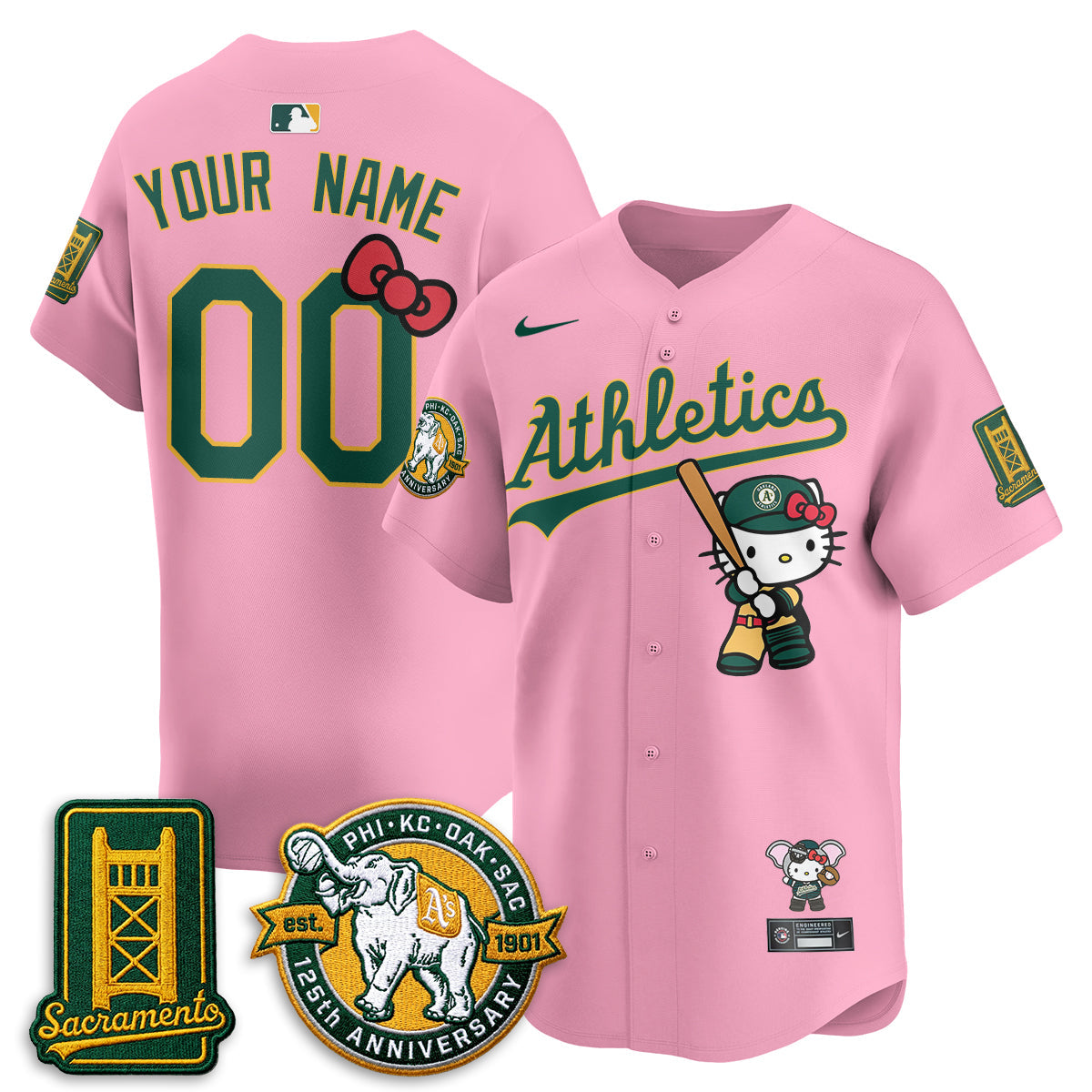 OAK x Meow KT 2026 Vapor Limited Custom Jersey - Stitched