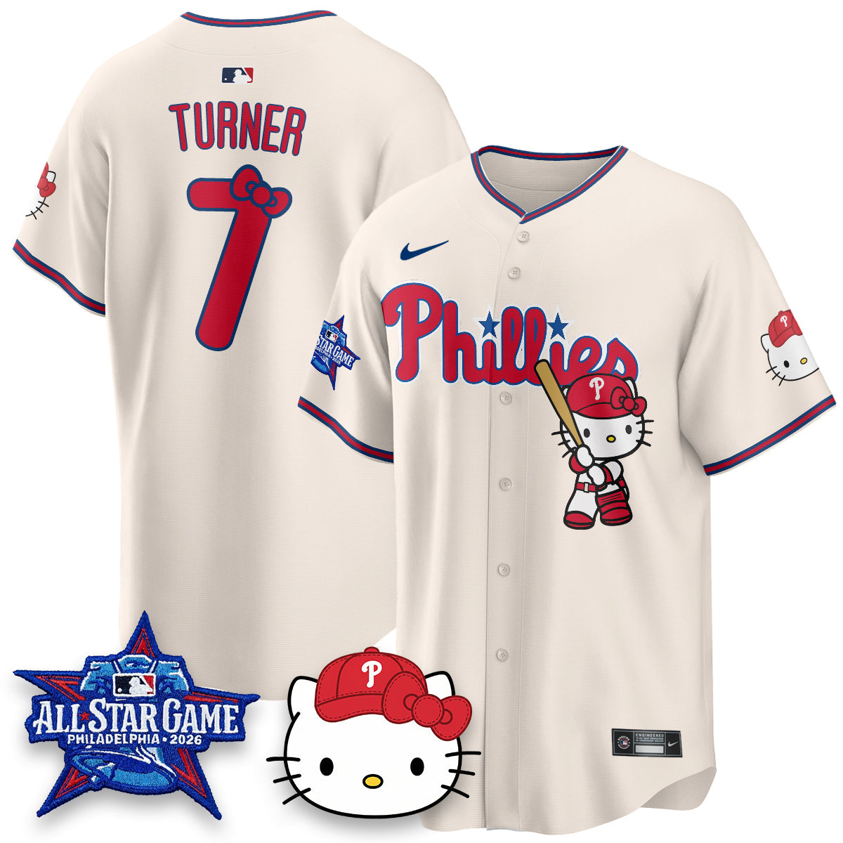 PHI x Meow Kitty Vapor Limited Blue Jersey- Stitched
