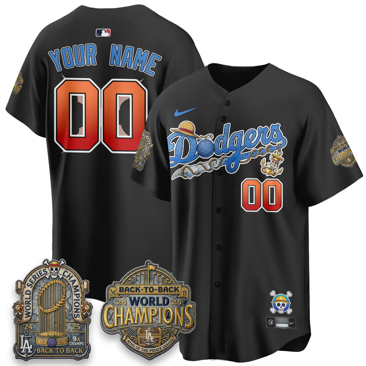 LAD x OP Japanese Cartoon Vapor Limited Custom Jersey - Stitched
