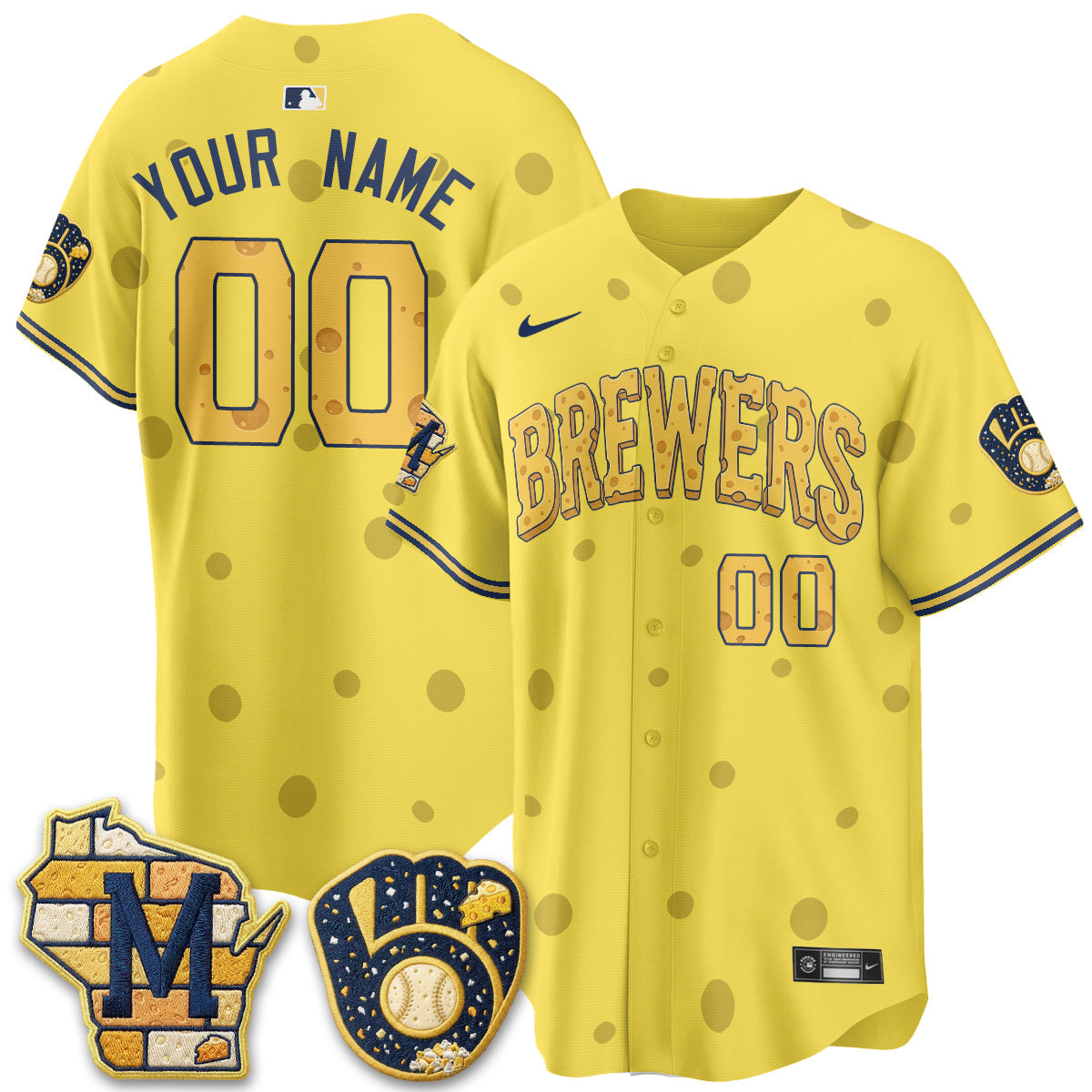 MIL Cheesehead Edition Vapor Limited Custom Jersey - Stitched