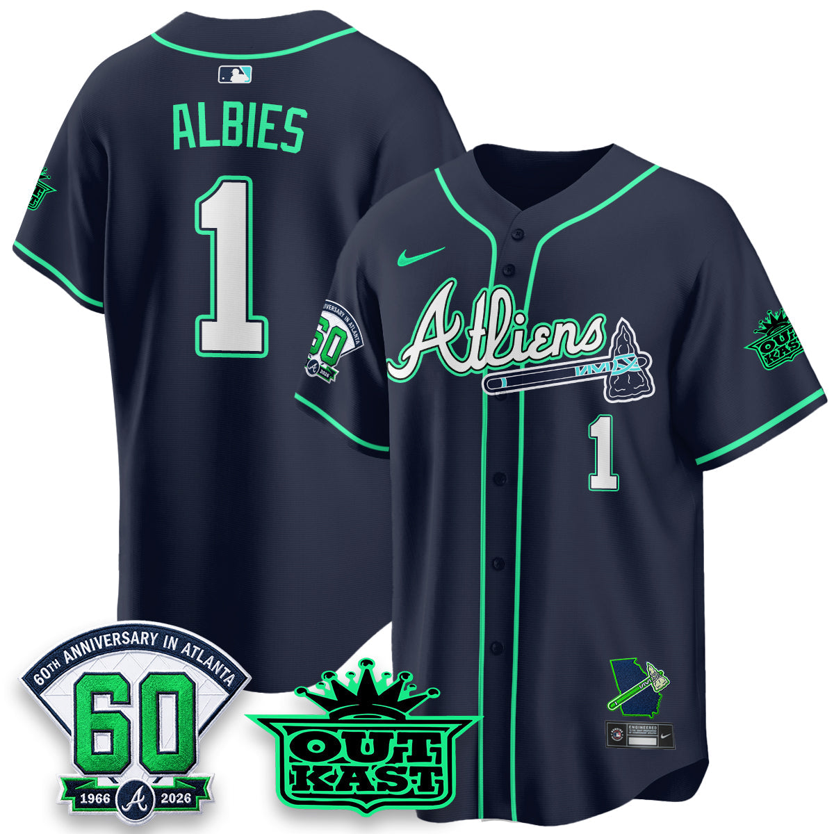 ATL x Atliens Cool Base Galaxy Version Jersey - Stitched
