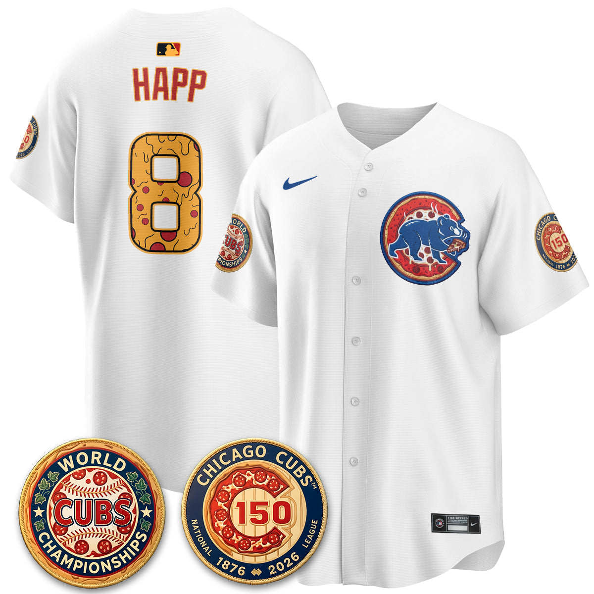 CHC Deep Dish Pizza Vapor Limited Royal Jersey - Stitched