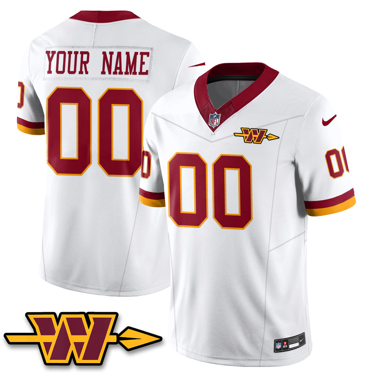 WAS Hail Raiser Vapor Custom Jersey - All Stitched
