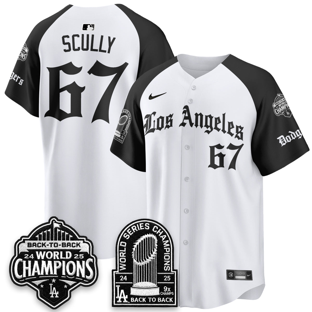 LAD WS Champions Back 2 Back Patch Vapor Premier Limited Gothic Gold Edition Jersey - Stitched
