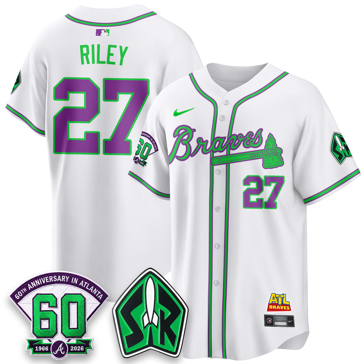 ATL 60th Anniversary Space Ranger Edition Vapor Limited Jersey - Stitched
