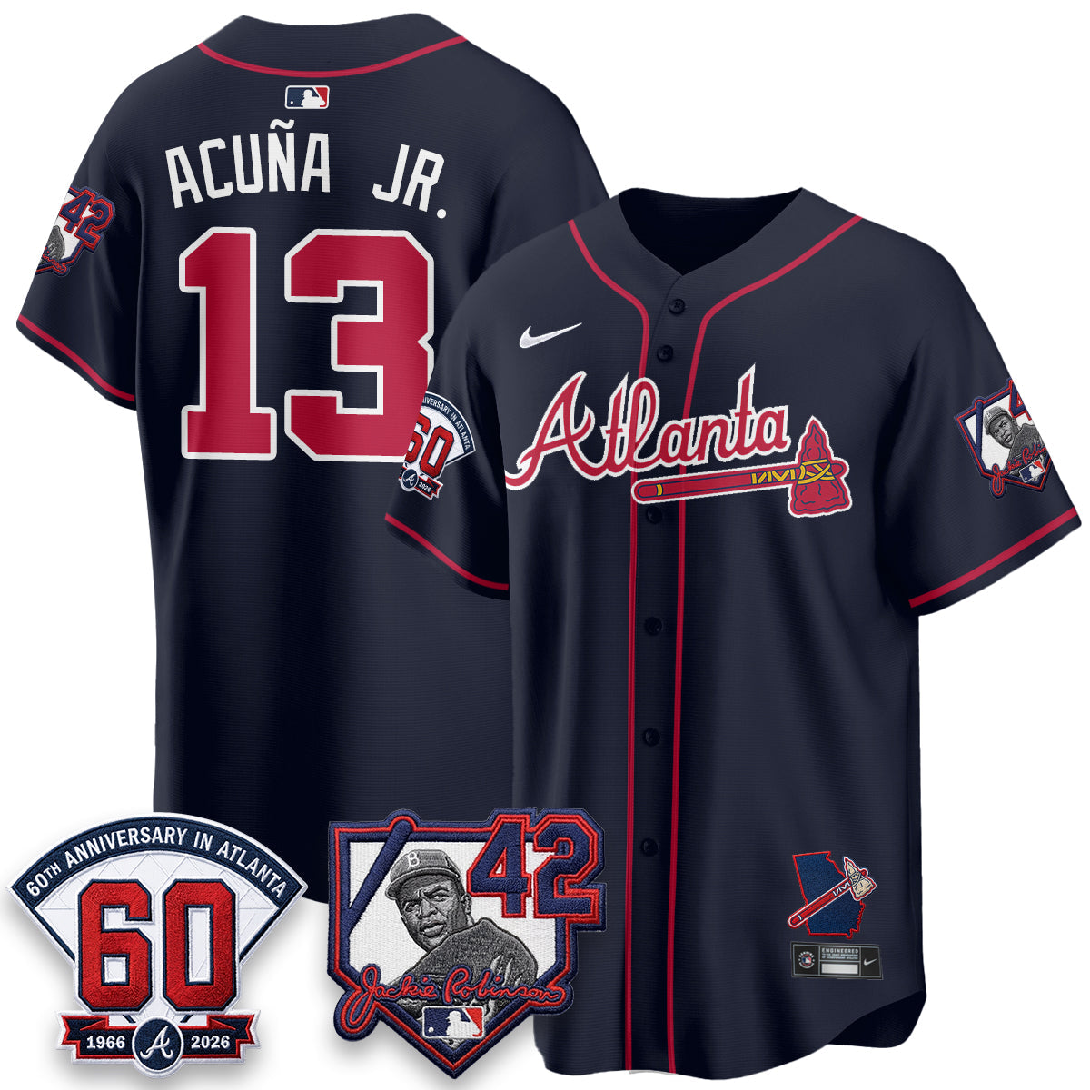 ATL 2026 Jackie Robinson Day Vapor Limited Jersey - All Stitched