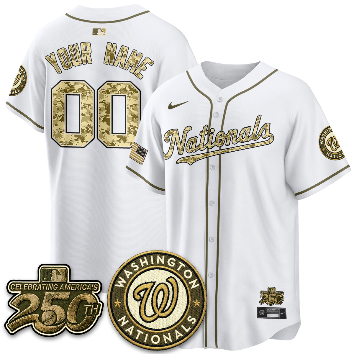 WSH Salute to Service 2026 Vapor Limited Custom Jersey - Stitched