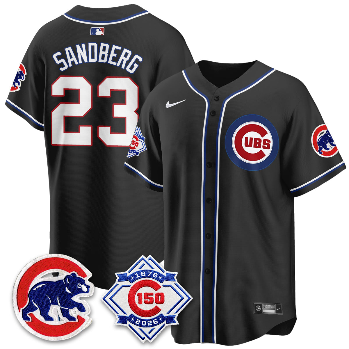 CHC 150th Anniversary Black Out Style Vapor Premier Limited Jersey - Stitched