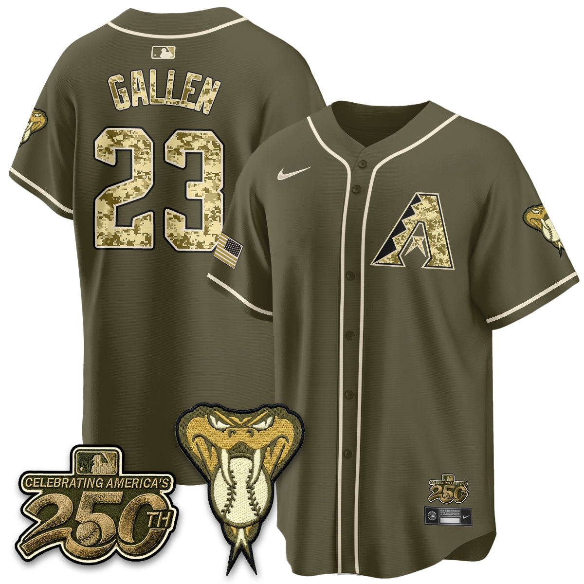 ARI Salute to Service 2026 Vapor Premier Limited Jersey - All Stitched