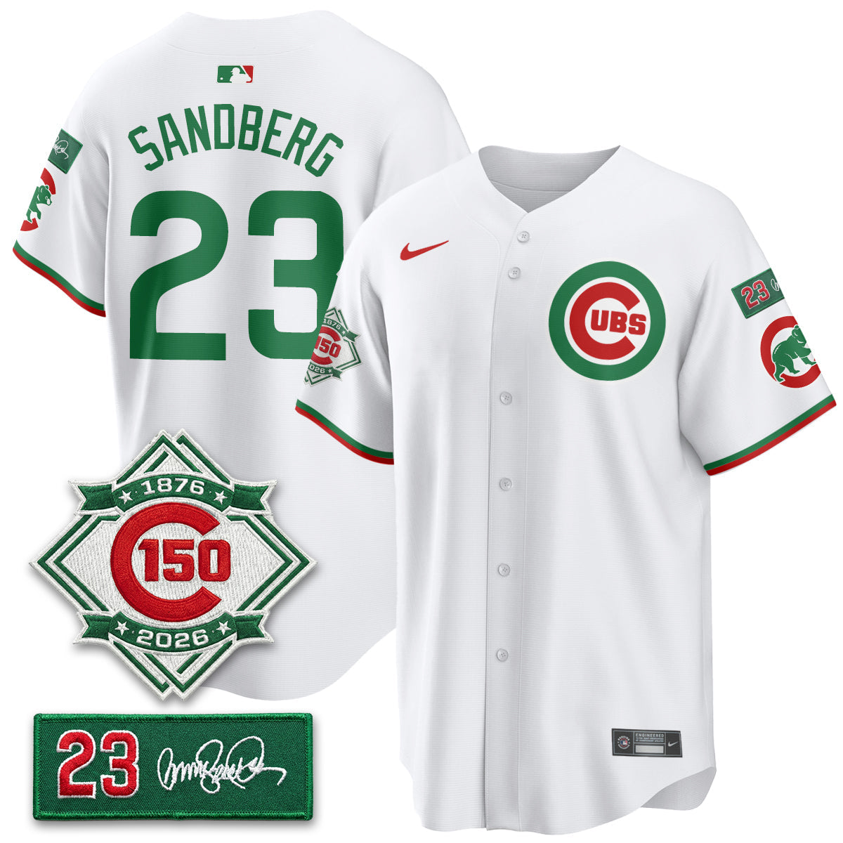 CHC Limited Mexico Jersey - 150th Anniversary + Ryne Sandberg Tribute Patch All Stitched