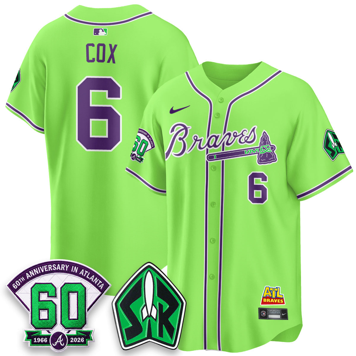 ATL 60th Anniversary Space Ranger Edition Vapor Limited Jersey - Stitched