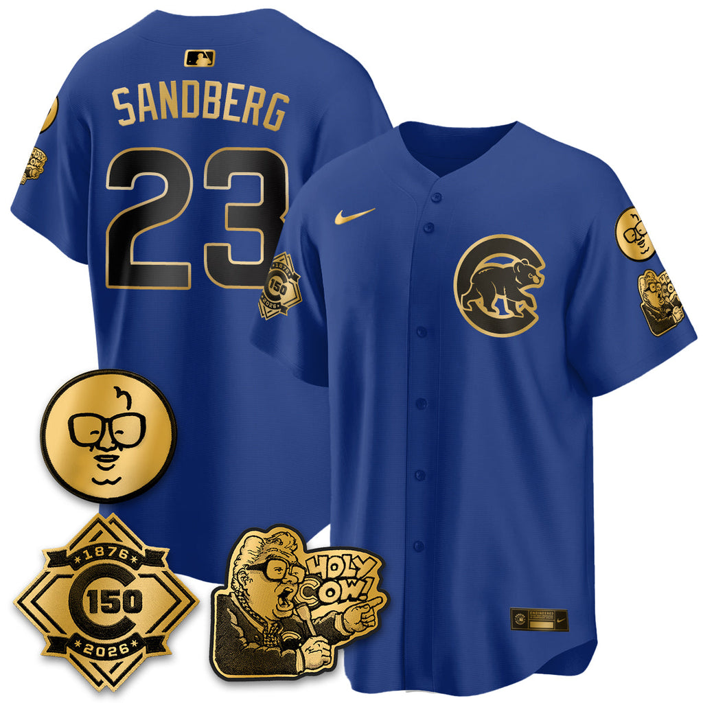 CHC 150th Anniversary Harry Caray Holy Cow Vapor Premier Limited Jersey - Stitched V3