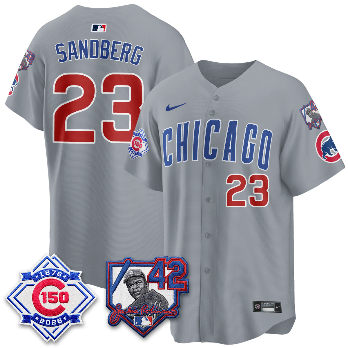 CHC 150th Anniversary & Jackie Robinson Day Patch Vapor Premier Limited Jersey - Stitched