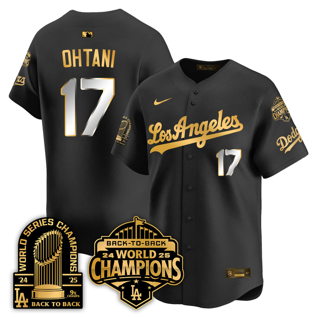LAD Gold Collection Limited Gold Jersey - 9x & B2B Champs - Stitched