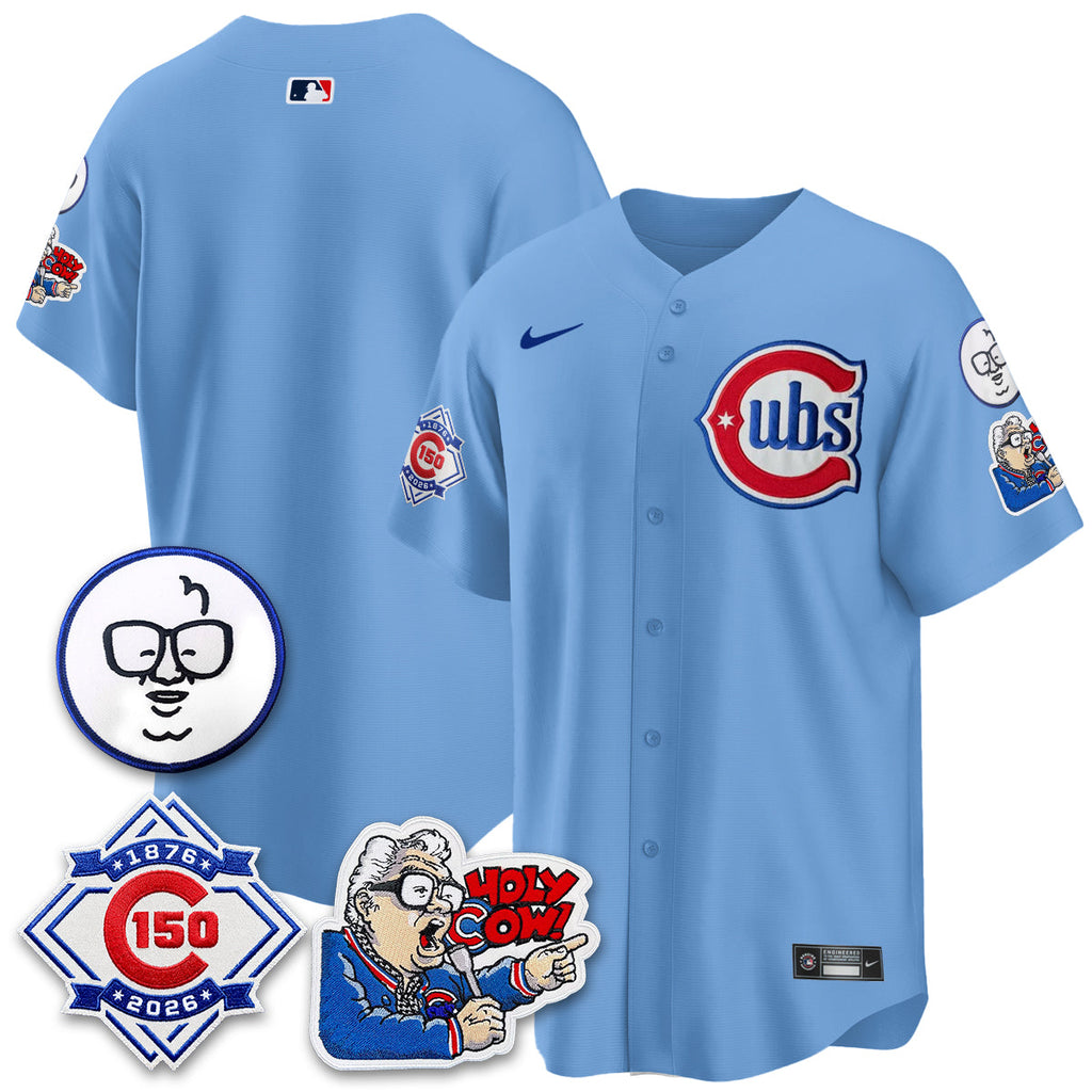 CHC 150th Anniversary Harry Caray Holy Cow Vapor Premier Limited Jersey - Stitched V2