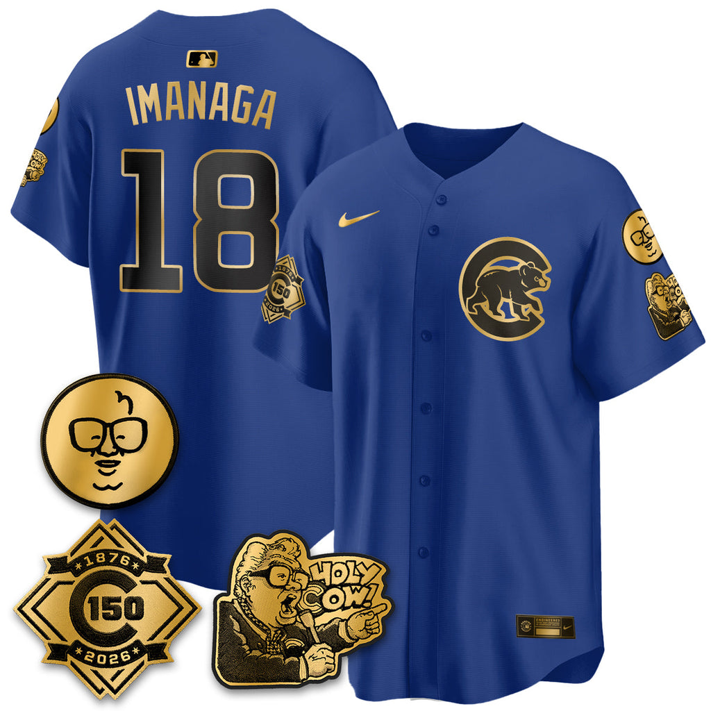 CHC 150th Anniversary Harry Caray Holy Cow Vapor Premier Limited Jersey - Stitched V3