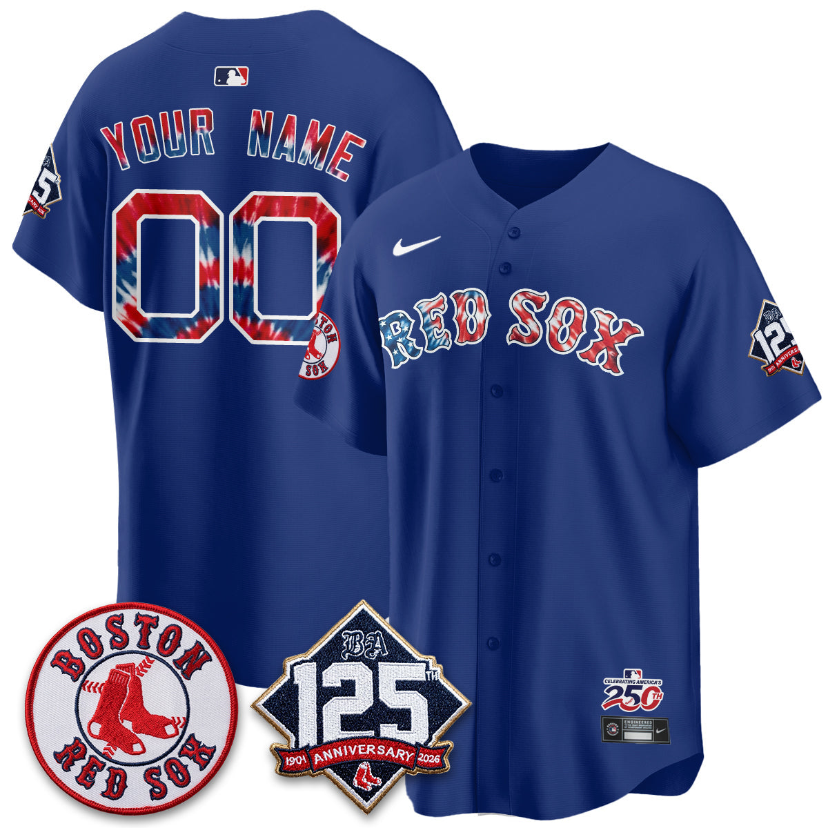BOS Americana 2026 Vapor Limited Custom Jersey - Stitched