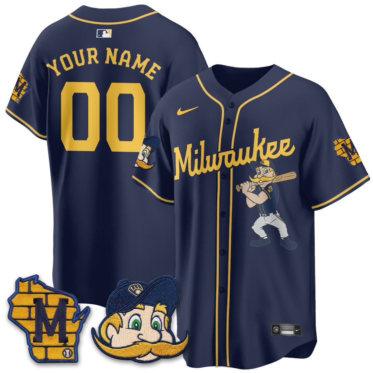MIL Bernie Edition Vapor Custom Jersey - Stitched