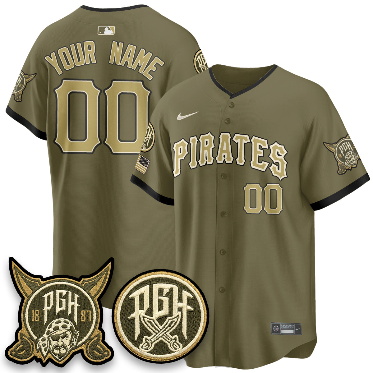 PIT 2026 Armed Forces Day Custom Jersey - All Stitched
