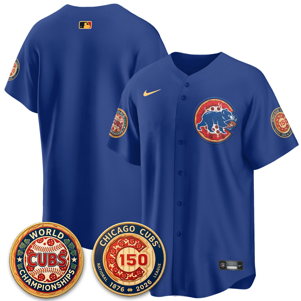 CHC Deep Dish Pizza Vapor Limited Royal Jersey - Stitched