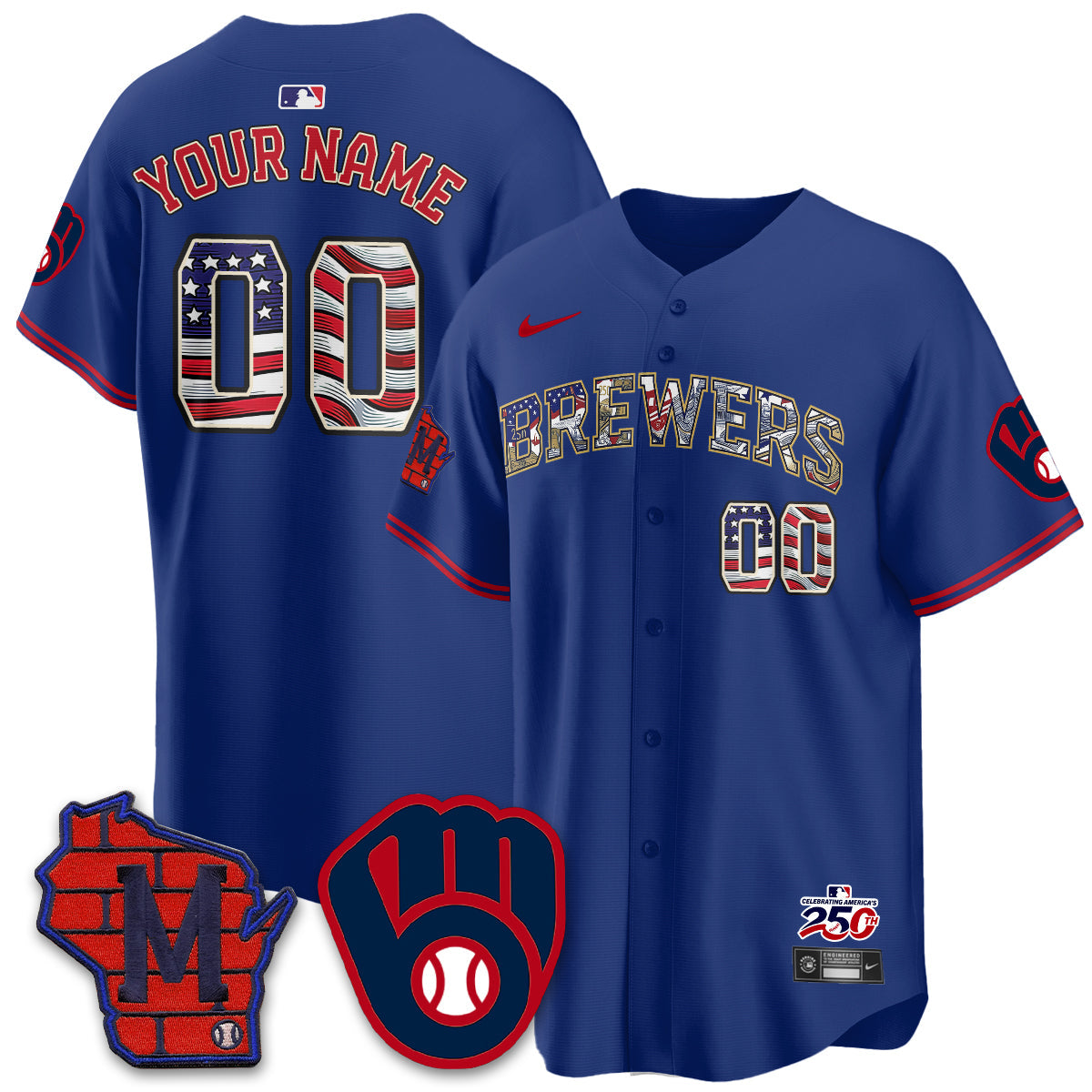 MIL 2026 Independence Day USA Vapor Limited Custom Jersey - Stitched