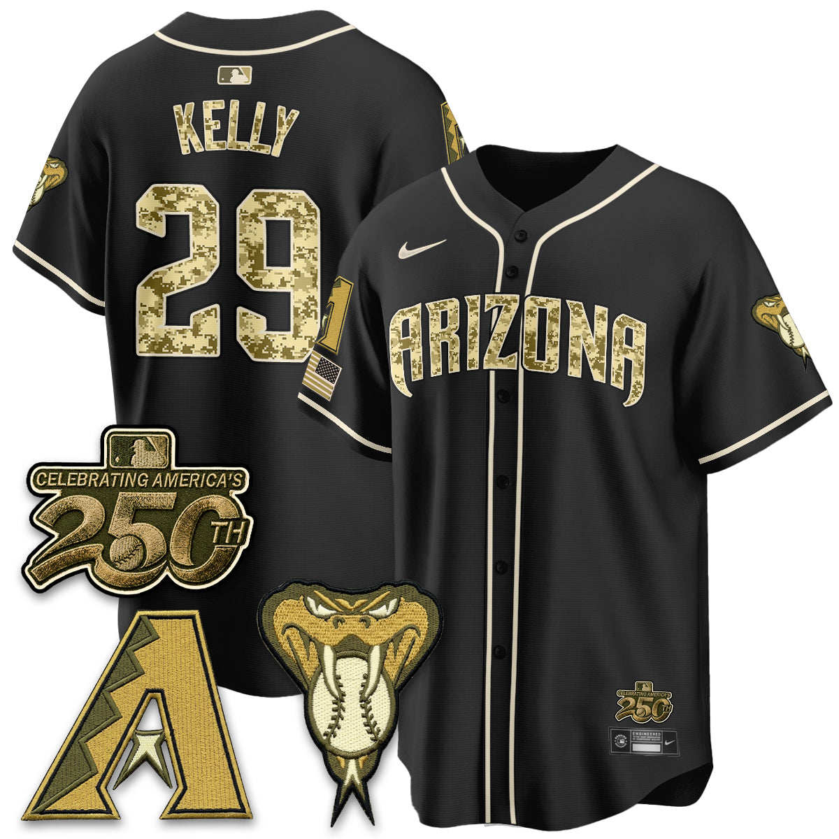 ARI Salute to Service 2026 Vapor Premier Limited Jersey - All Stitched