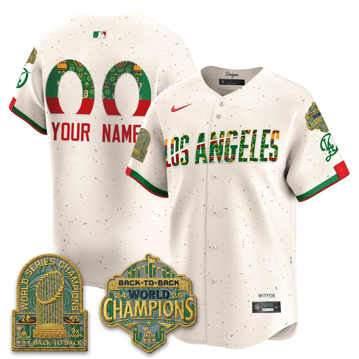 LAD x Mexican Heritage “Let’s Fiesta!” 2026 Limited Vapor Custom Jersey - All Stitched