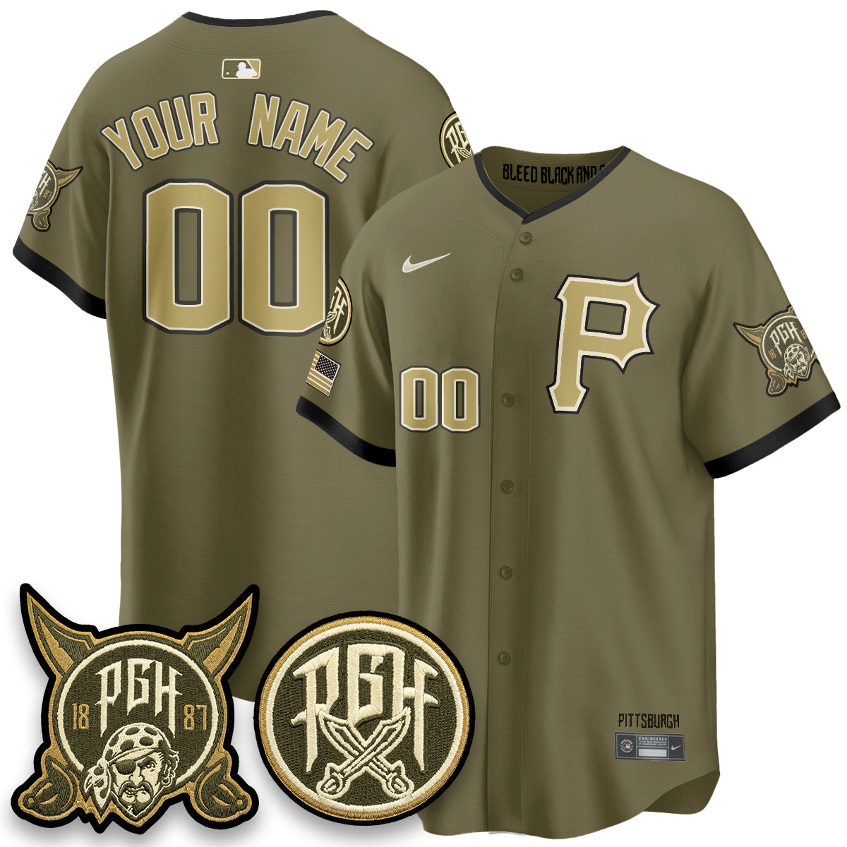 PIT 2026 Armed Forces Day Custom Jersey - All Stitched