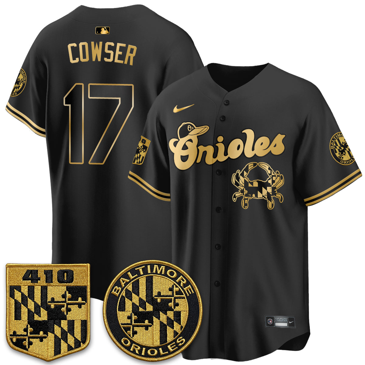 BAL Maryland Flag Vapor Limited Jersey - Stitched