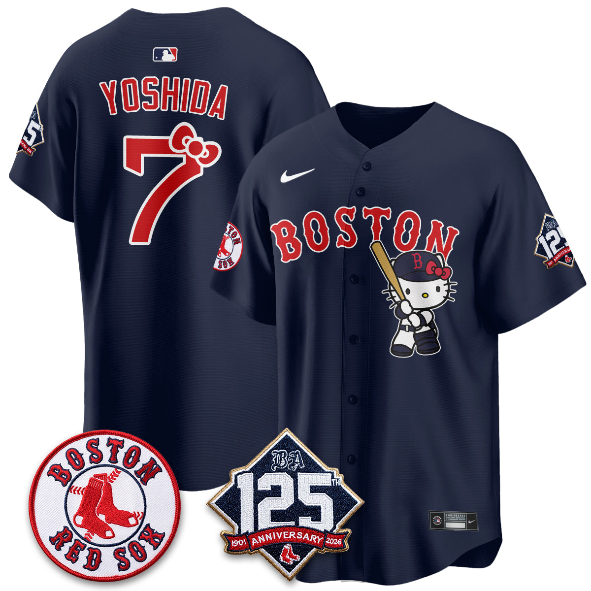 BOS x Meow KT Vapor Limited City Connect Jersey - Stitched