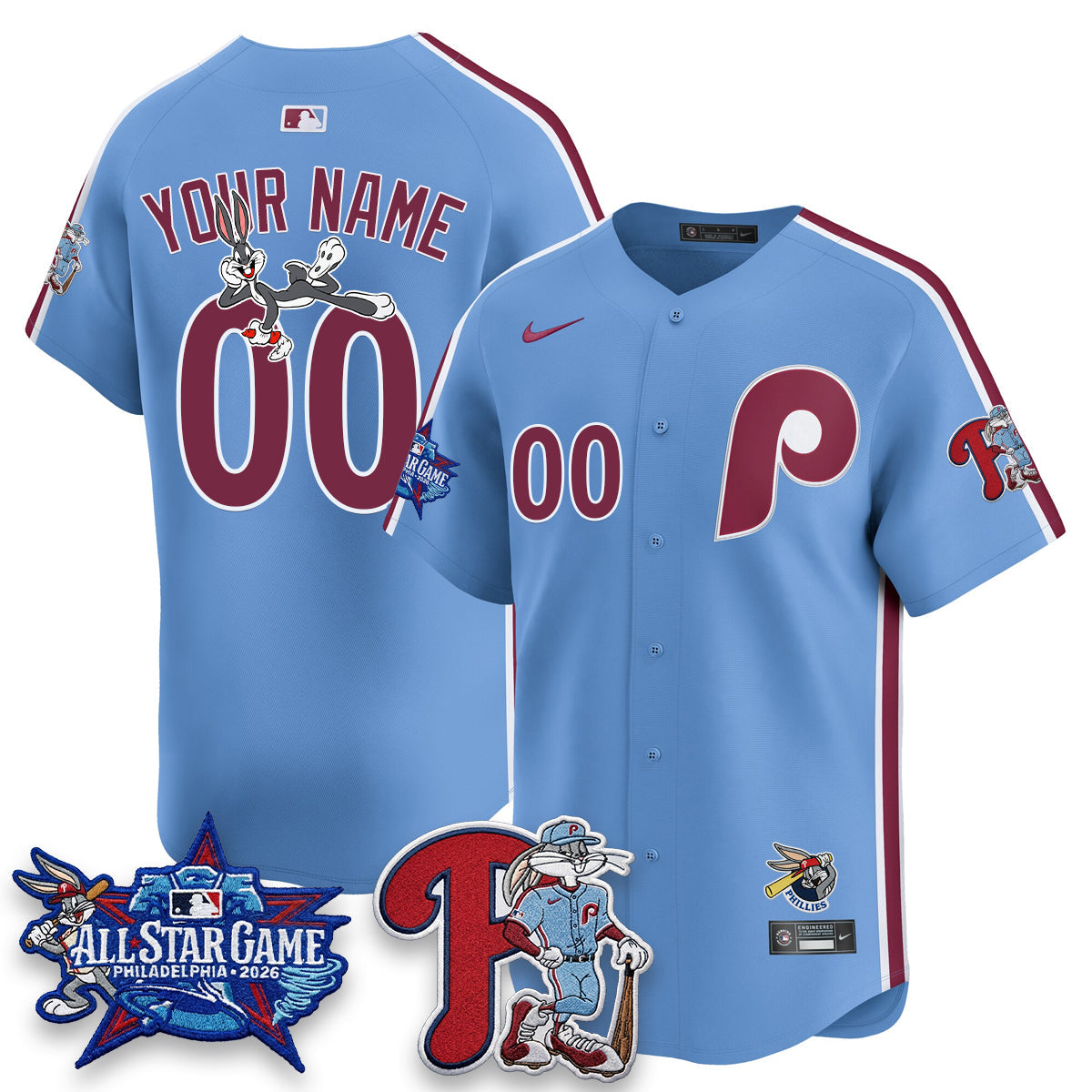 PHI x Bunny Vapor Premier Limited Custom Jersey - Stitched