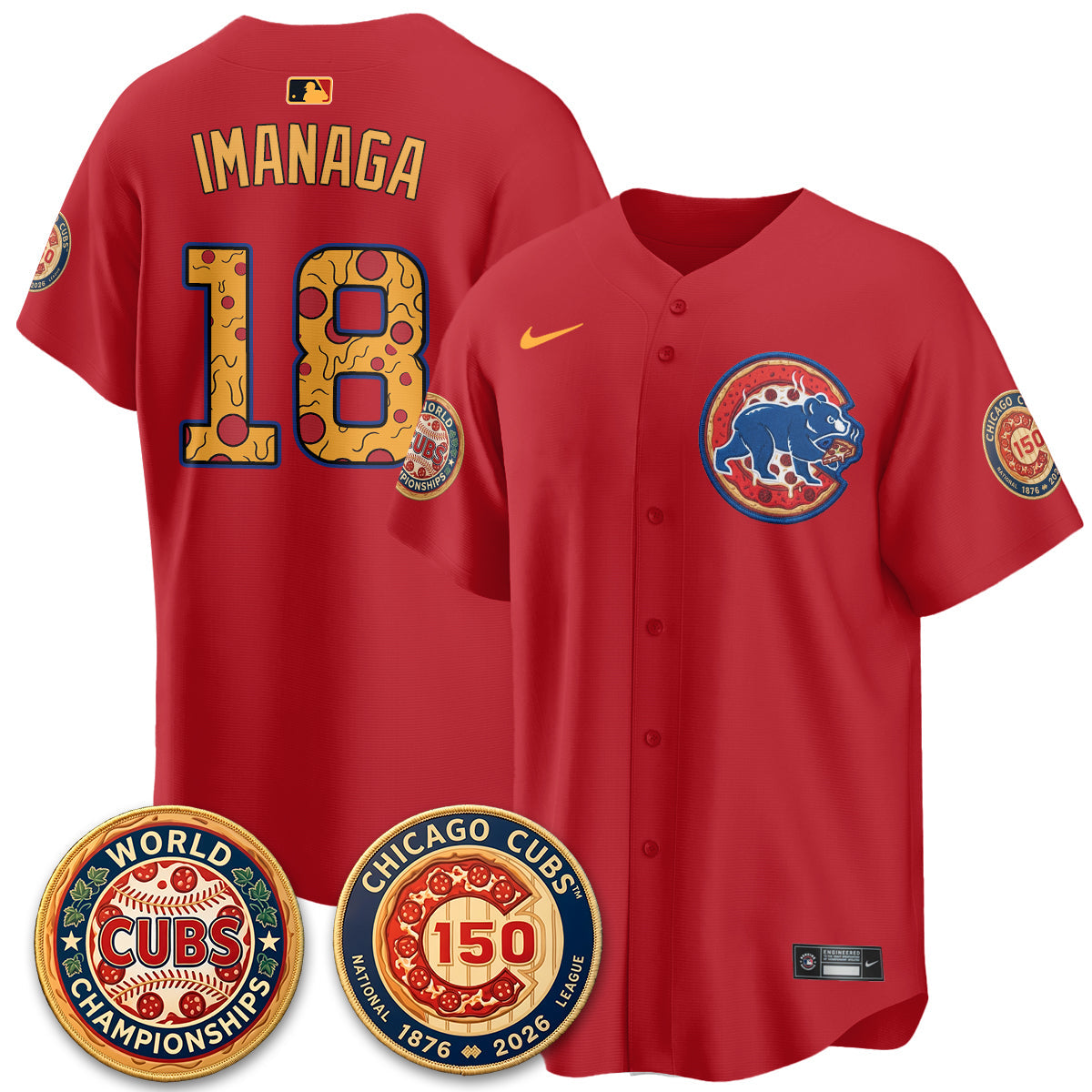 CHC Deep Dish Pizza Vapor Limited Royal Jersey - Stitched