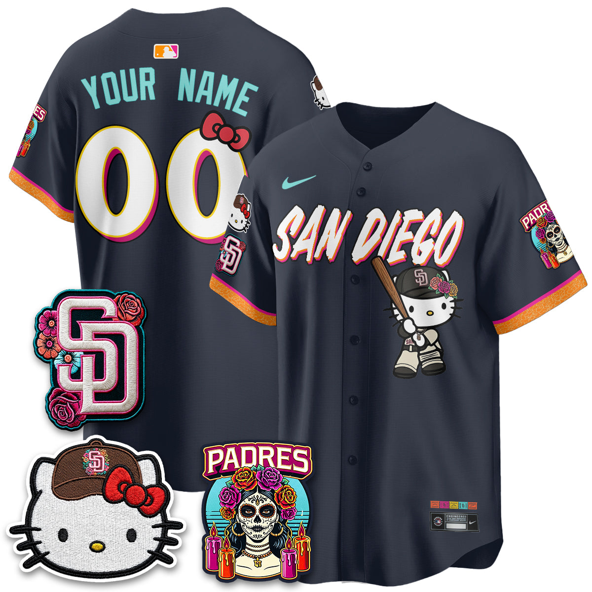 SD 2026 City Connect x Meow KT Vapor Limited Custom Jersey - Stitched