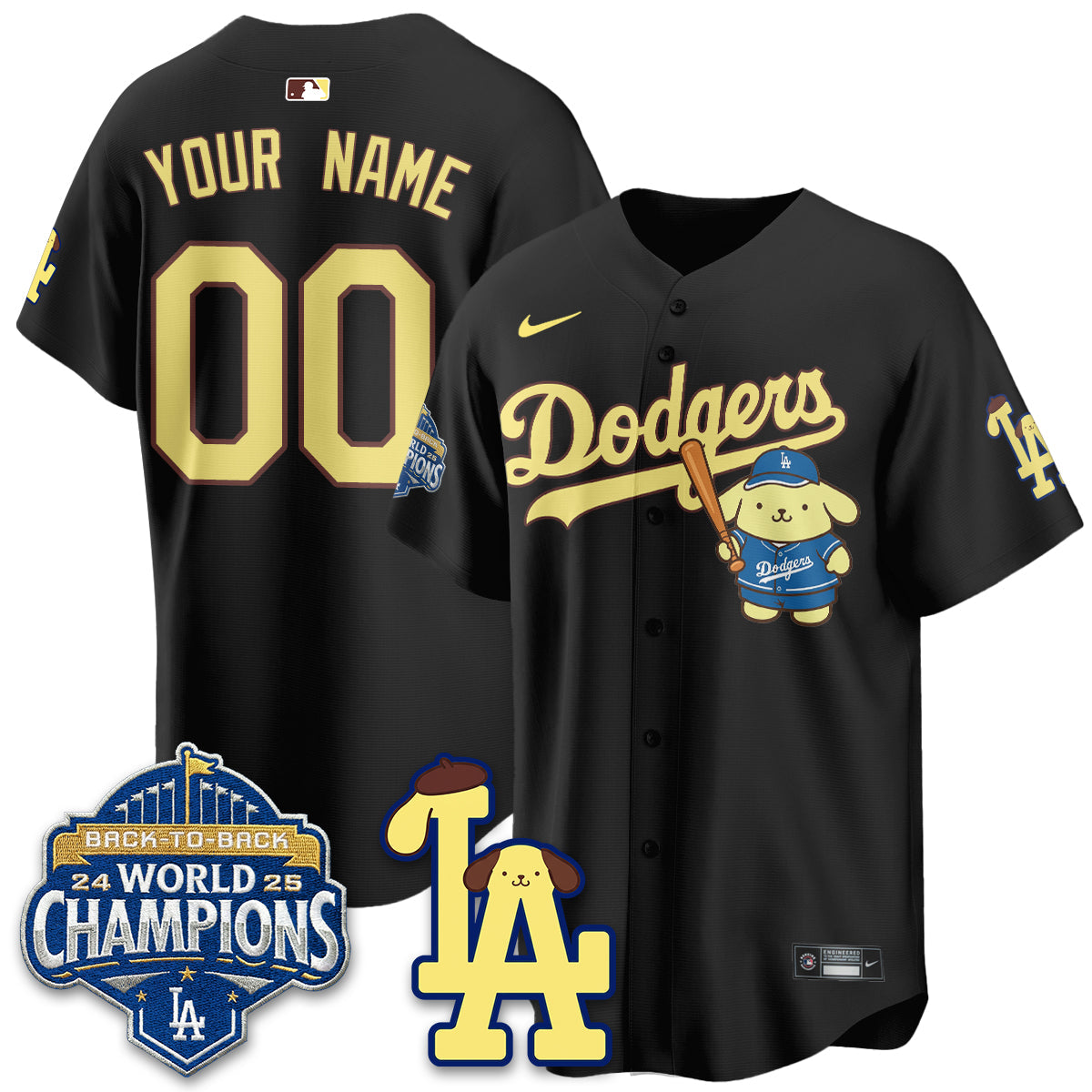 LAD Pompompurin Edition Vapor Custom Jersey - Stitched