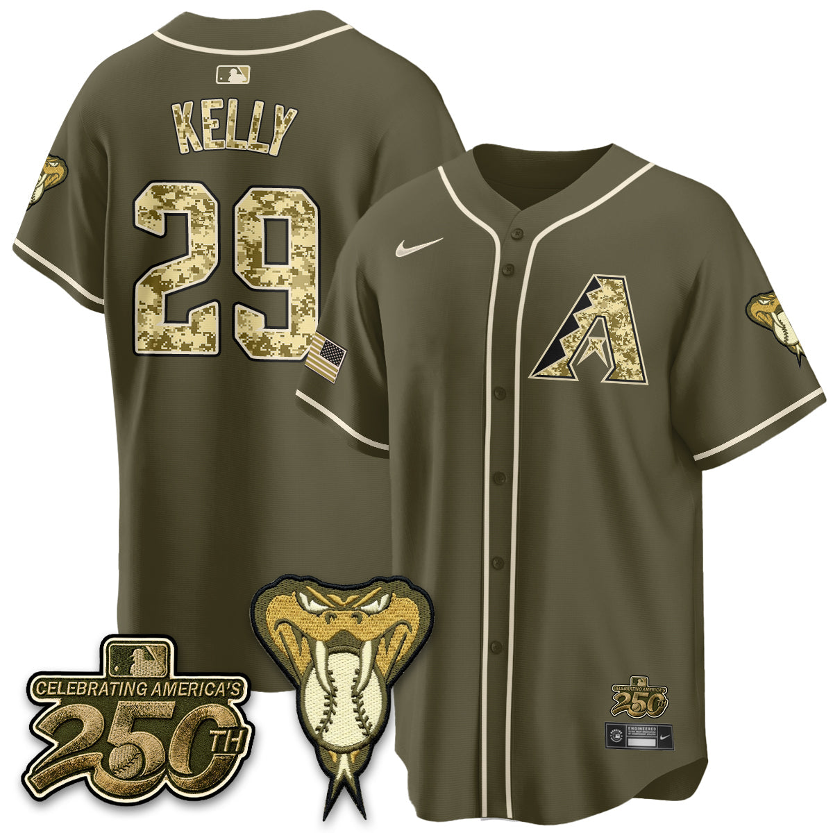 ARI Salute to Service 2026 Vapor Premier Limited Jersey - All Stitched