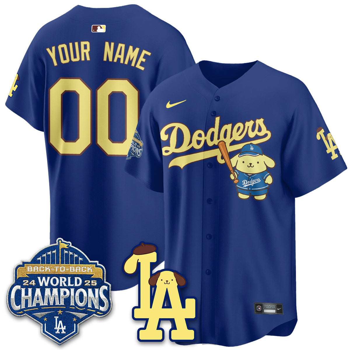 LAD Pompompurin Edition Vapor Custom Jersey - Stitched