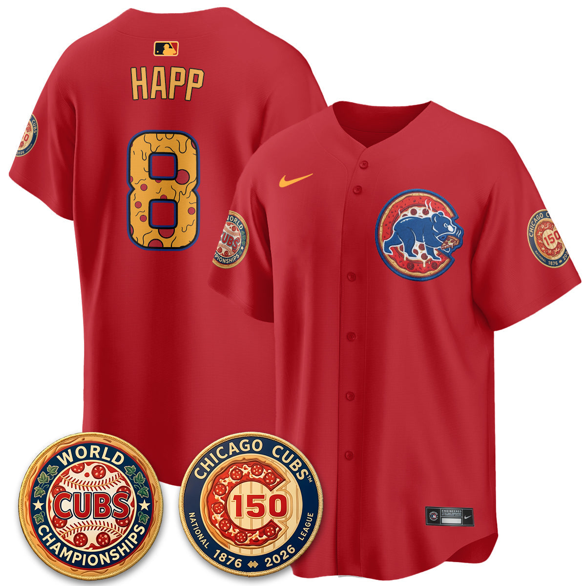 CHC Deep Dish Pizza Vapor Limited Royal Jersey - Stitched