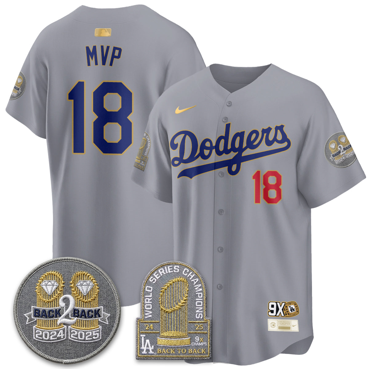 LAD Vapor Limited Jersey - Back to Back Champion - Stitched