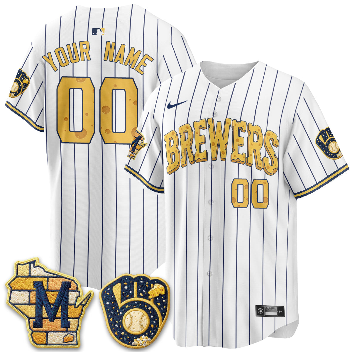 MIL Cheesehead Edition Vapor Limited Custom Jersey - Stitched